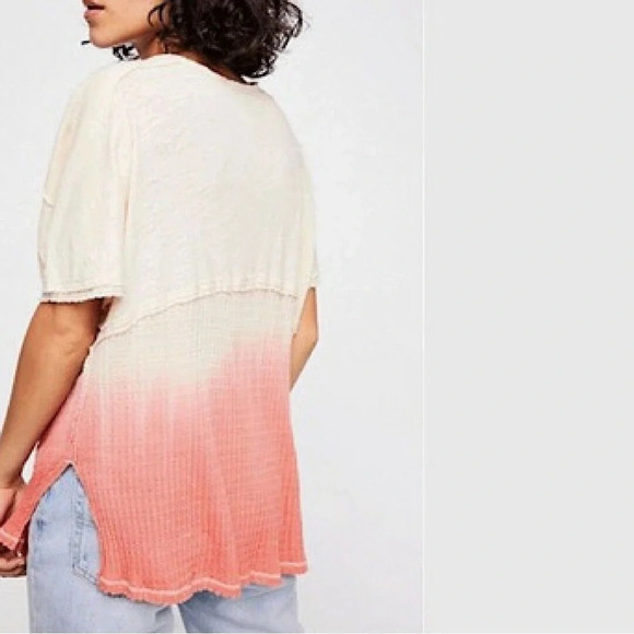 We The Free Cream and Pink Gradient Tee - Picture 3 of 11